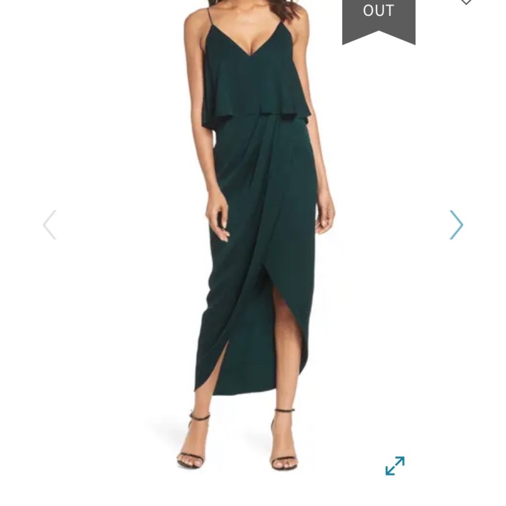 NWT Shona Joy luxe frill tulip hem dress